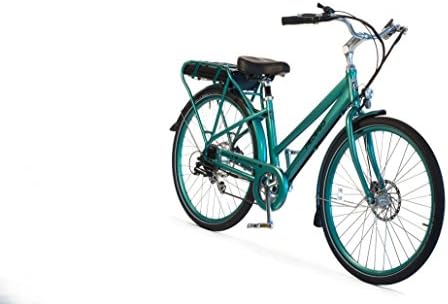 Pedego City Commuter 28" Step Thru Tropical Teal with Black Balloon Package 48V 10Ah