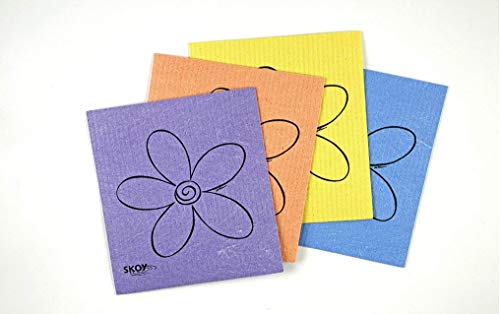 Skoy Eco Friendly Cleaning Cloth - Bulk 8 Pack; Assorted Colors. Reusable Paper Towels/Kitchen Sponge Substitute - Thumbnail 5