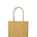 bagmad Sturdy 5.25x3.25x8 inch 100 Pack Small Paper Bags with Handles Bulk, Brown Kraft Bags, Gift Party Favors Grocery Retail Strong Shopping Craft Cub Sacks (Thicken, 100Pcs) (100)