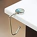Cheliz Purse Hook Set of 3 - Hanger Table Hanger Holder Womens Bag Storage (long3-Marble)