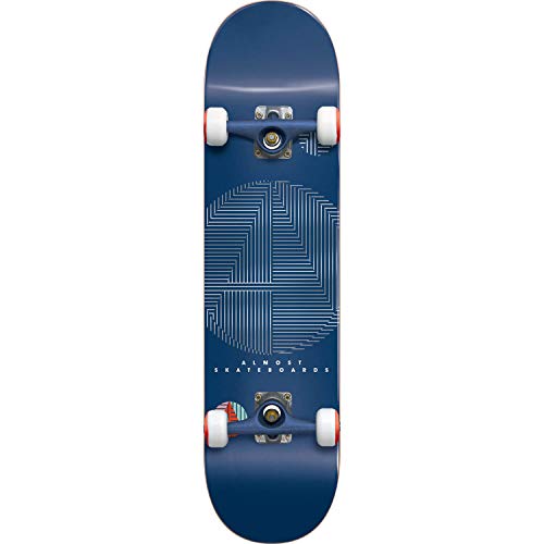 A+ Navy Mid Complete Skateboards - 7.7" X 31.2"