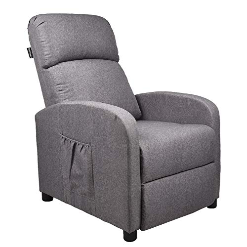 linen glider chair