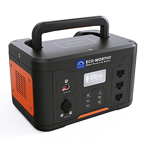 1000W Portable Power Station, 1200Wh Solar Generator Lithium