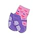 6 Pairs Non Skid Dress Socks Toddler Baby Girls Multicolored Pre Walking Socks Ankle Slippers Shoe Socks For 12-24 Months