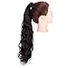 Stamped Glorious 24 Inch Long Ponytail Extensions, Natural Black, Size 24 Inch