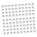 100pcs Pyramid Studs Spots Punk Spikes for DIY Craft Leathercraft (White)