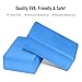MoKo Yoga Blocks 2 Pack, 9″ x 6″ x 3″ High Density EVA Foam Yoga Exercise Bricks, Eco Friendly & Lightweight, Increase Flexibility & Balance, Great for Stretching & Holding Poses – Bluethumb 1