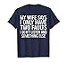 Mens My Wife Says I Only Have Two Faults T-Shirt Funny Gift 3XL Navy