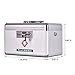 Jssmst Medical Box with Lock - First Aid Box Emergency Medicine Case with Drugs Storage, 15.35 x 9.05 x 8.66 Inches, Silver (MC17023)