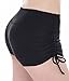 GUUMOR Womens Fashion Yoga Board Shorts Stretch Beach Swimsuit Bottoms with Adjustable Ties Black XL