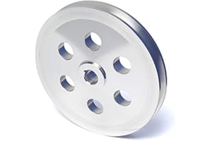 CVF RACING Billet Aluminum Pontiac Power Steering Pulley, 350-400, 428, 455, V-Belt