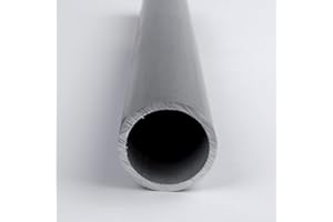 ONLINE METALS 6061 Aluminum Tube-Round, Unpolished (Mill) Finish, Drawn, T6 Temper, AMS 4082, ASTM B210, 1" Outside Diameter, 0.083" Wall Thickness, 0.834" Inside Diameter, 24" Length, OnlineMetals