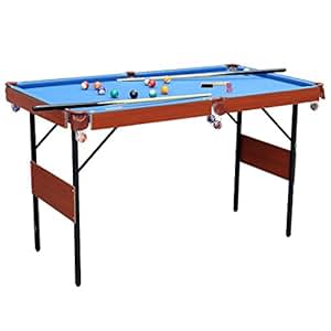 Amazon.com : Funmall 55'' Folding Blue Snooker Table Pool ...