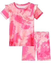 Dolphin&Fish Kids Short Pjs Girls Summer Pajamas