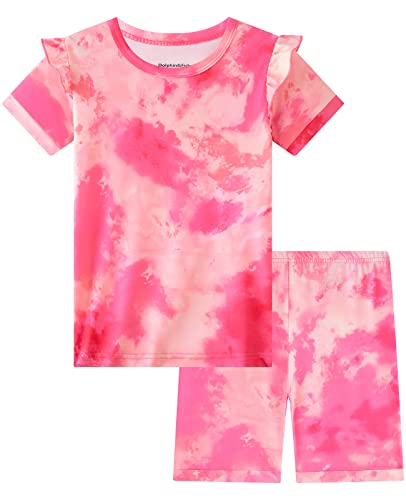 Dolphin&Fish Kids Short Pjs Girls Summer Pajamas