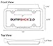 BumpShox - The Original Front Bumper Guard & Front Bumper Protection License Plate Frame. Tougher Than Steel! (BumpShox 2.0 (1.5