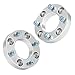 RockTrix - 1 inch ATV Wheel Spacers (4x110, 74mm Bore, 10x1.25 Studs Nuts) Compatible with Various Honda Yamaha Kawasaki Suzuki Bombardier (Read Listing for Year Model Info) UTV V3 25mm Silver 2pcs