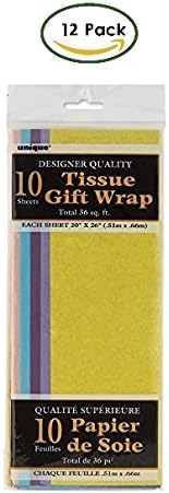 Unique Tissue Paper Sheets, 26" x 20", 120 Count (Assorted Pastel)