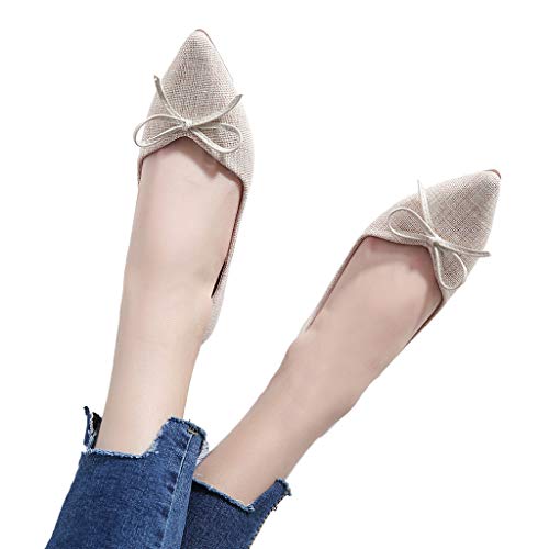 kaifongfu Flat Shoes for Women Soft Single Shoes Ladies Wild Shoes