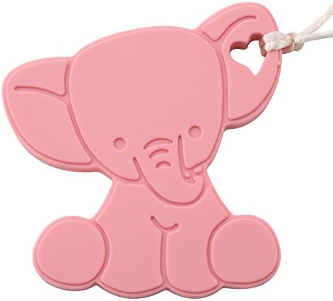 Teething Toy for your baby &amp; toddler, Non-Toxic &amp; BPA Free Unique Soothing Silicone Makes the Best Shower Gift for infants (Giraffe, Ball, Ring and Rattle Alternative) Designed in the USA – girl pink