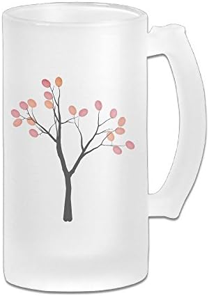 J3G9 Stainless Steel Vacuum Insulated Home Mug Fingerprint Tree Thermal Thermos White