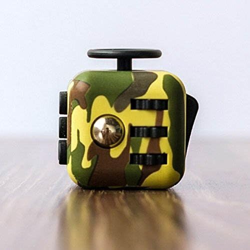 BC Fidget Toy Military Camouflage Cube | Relieve Anxiety &amp; Stress for Work, Class, ADHD