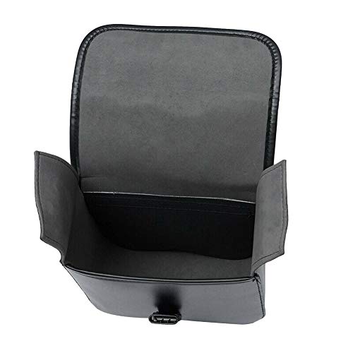Luixxuer Pair of Motorcycle Panniers Saddle Bags, Cruiser Travel Bags, Double Luggage Packing Side Bag, Waterproof Premium PU Leather Black