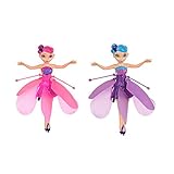 2 Packs Flying Fairy Doll Hand Infrared Induction Controlled Dolls Flying Toy Gift for Children Kids (2PCS)
