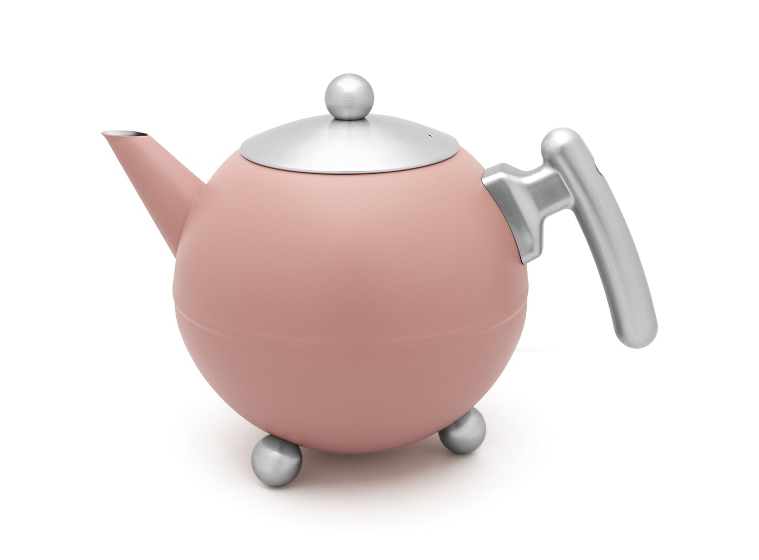 Bredemeijer - Duet Bella Ronde Teapot 1.2 L Matte Pink