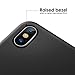 iPhone X Case,Sahiyeah Soft Liquid Silicone Protective Cover Smooth Shockproof DropProof Shell for Apple X /10 5.8 inch 2017 for Man Woman Girl Boy,Black