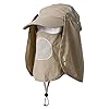 HOVEOX-UV-50-Sun-Protection-Fishing-Flap-Hat-Neck-Protection-Cap-with-Removable-Sun-Shield-Mask-for-BaseballBackpackingCyclingHiking-Fishing-Garden-hunting-Outdoor-Camping-Activities