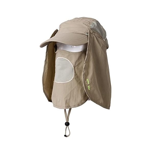 HOVEOX-UV-50-Sun-Protection-Fishing-Flap-Hat-Neck-Protection-Cap-with-Removable-Sun-Shield-Mask-for-BaseballBackpackingCyclingHiking-Fishing-Garden-hunting-Outdoor-Camping-Activities