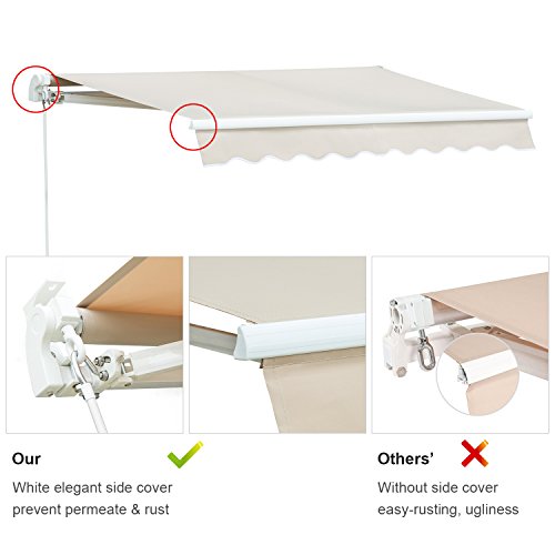 Diensweek-Patio-Awning-Retractable-Manual-Commercial-Grade-Quality-100-280G-Ployester-Window-Door-Sunshade-Deck-Canopy-Balcony-P100-Series-2-years-warranty