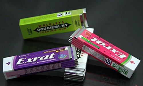 Cooplay 2pcs Shocking Hardcover Chewing Gum Joke Gadget Electric Tricky Prank Gag Funny Toy Fool's Day Gift for Halloween
