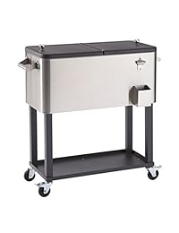 Heladera de acero inoxidable con estante. Trinity