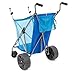 Seina All-Terrain Beach Cart Wheeler with Big Wheels for Sand | All Terrain Cart, Wide Wheels, Cart for Beach, Beach Caddy, Beach Trolley, Large, Para la Playa, Sand Cart, Collapsable, Compact, | Blue