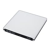 VicTsing USB3.0 External DVD/CD Burner/Player Drive Combo, 3D BD player Blu-ray Disc Player with Two USB Cables, for PC Laptop Desktops - Silver