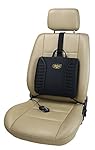 ObboMed SU-3400 12V Heated Massage Travel Pro-Lumbar Seat Cushion, Support Low Back/Waist for Long Drive / Sitting, Portable, Lightweight with Weight Balancer for Car, Vehicle, Home, Office.