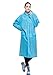 AIRCEE Lightweight Easy Carry Poncho Wind Hooded Jacket Raincoat (Blue)