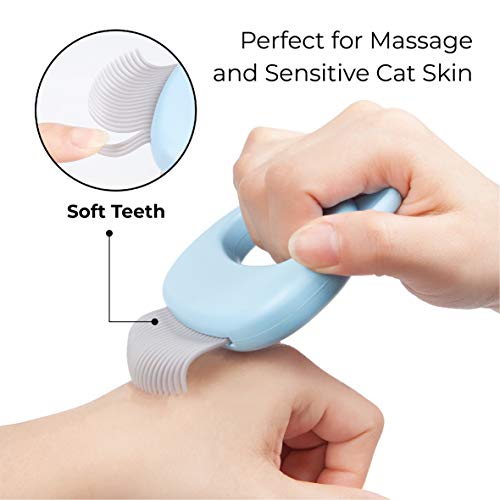 Cat Comb for Massage Blue - Image 3