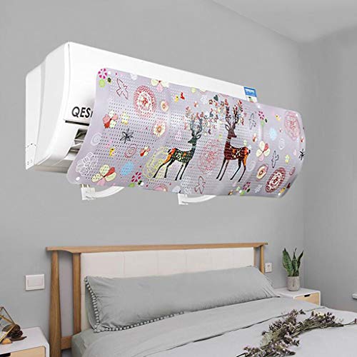 MSOO Air Conditioning Universal Wind Deflector Cover Anti Direct Blowing Windshield (B)