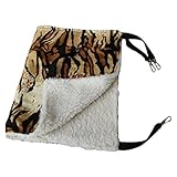 Cat Kitten Hammock Bed Pet Cat Soft Fur Hanging Bed Animal Pet Cage Strong, Durable Hammock Cushion Pet Bed for Ferret Puppy or Small Pet