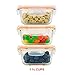 24 Piece Set of Glass Food Storage Meal Prep Containers & Airtight Locking Lids with Microwave Steam Release Valve- Small Medium & Large Dishwasher Safe BPA/Free & Durable- Safely Goes Freezer to Oven
