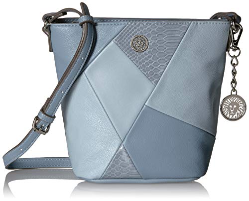 Anne Klein Patchwork Bucket Bag, Ocean