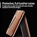 Mujjo Full Leather Wallet Case for iPhone Xs Max with Card Holder (Tan)
