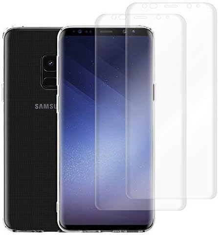 [3 in 1] for Samsung Galaxy S9 Screen Protector – Aspear High-Quality Transparent Clear [Ultra Thin] Crystal Clear Case & Screen Protector (Bubble Free) – Clear Soft Silicone TPU Soft Phone Bumper and Screen Protector Film