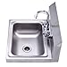 Sandinrayli Commercial Stainless Steel Wall Mounted NSF Hand Sink w/Faucet 17