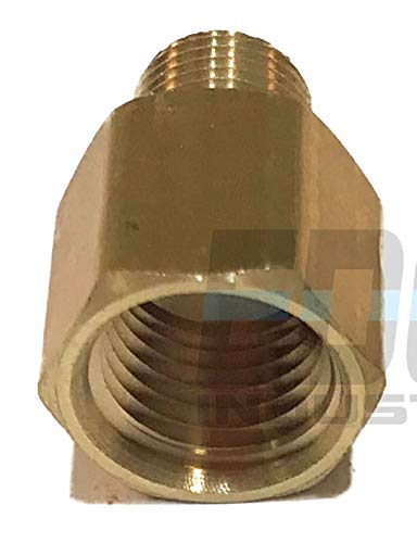 EDGE INDUSTRIAL Brass Pipe Adapter 1/4" FNPT x 1/8" MNPT Fuel/AIR/Water/Oil/Gas WOG