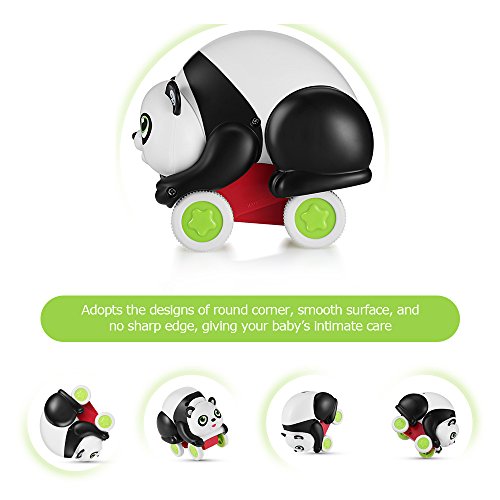 oakome Mieutoy Pull Back Car Toys,Friction Powered Soft Animal Push and Go Vehicles Toys for 2 Years Old Boys Girls and Toddlers (Panda) - Thumbnail 2