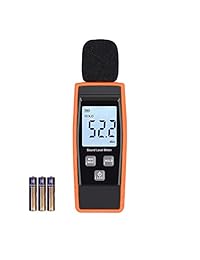 MEEARO Decibel   Medidor de nivel de sonido digital 30 130 dB, medidor de ruido de audio, instrumento de medición de volumen, autocalibrado decibelio